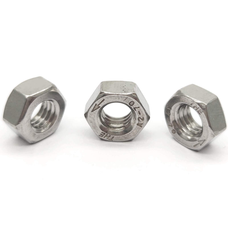 [Australia - AusPower] - M6X1.0mm 304 Stainless Steel Left Hand Thread Hex Nuts Reverse Nuts 20pcs M6X1.0mm 