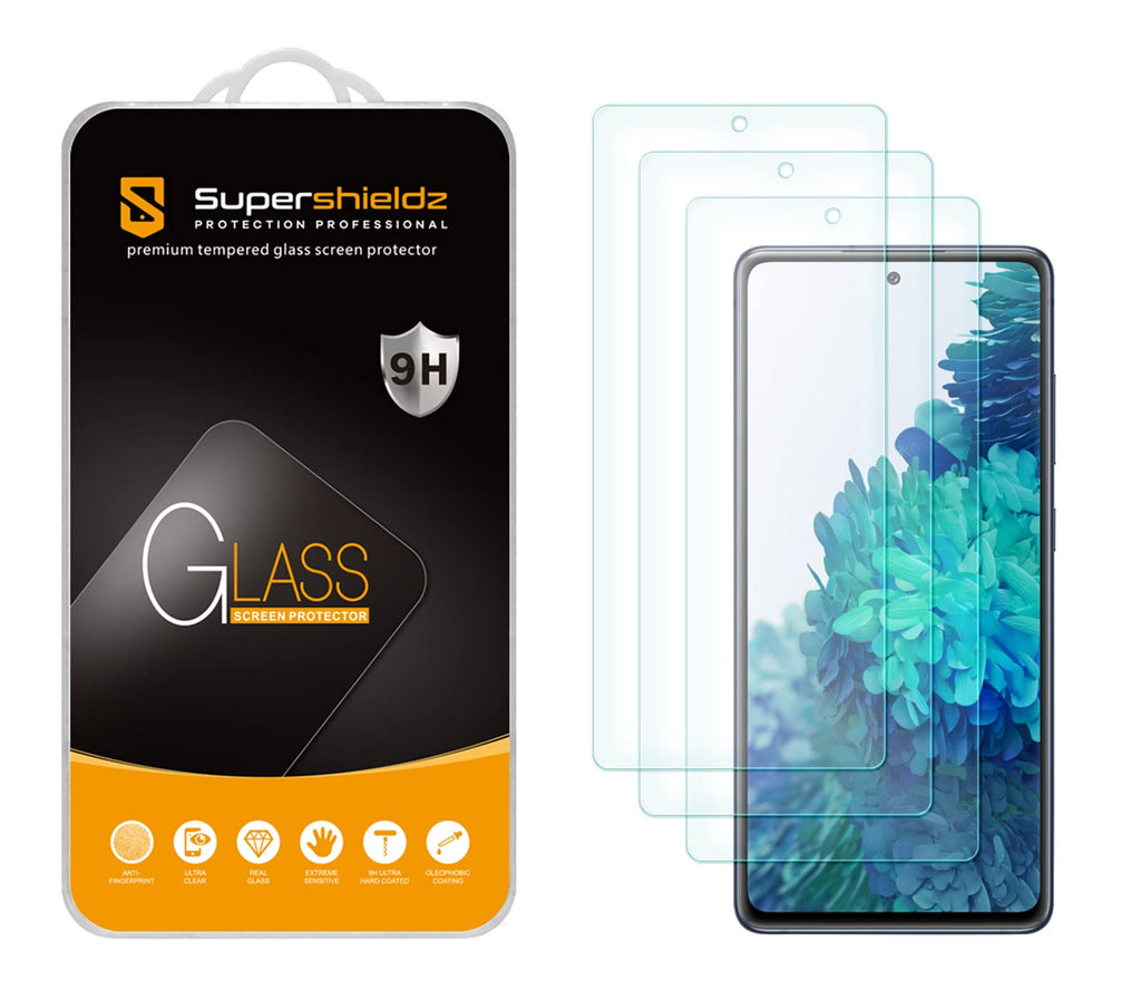 [Australia - AusPower] - Supershieldz Designed for Samsung Galaxy S20 FE 5G Tempered Glass Screen Protector, 0.33mm Thick, Anti Scratch, Bubble Free - 3 Pack 