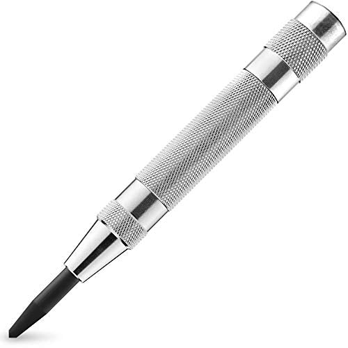 NEIKO 02639A 6-inch automatic center punch with chrome-plated shank and S2 steel tip