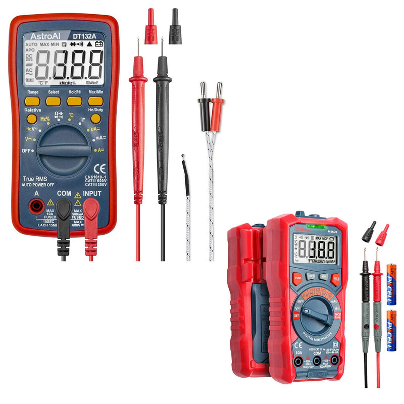 [Australia - AusPower] - AstroAI Digital Multimeter, TRMS 4000 Counts Volt Meter (Manual and Auto Ranging) Battery Voltage Tester 
