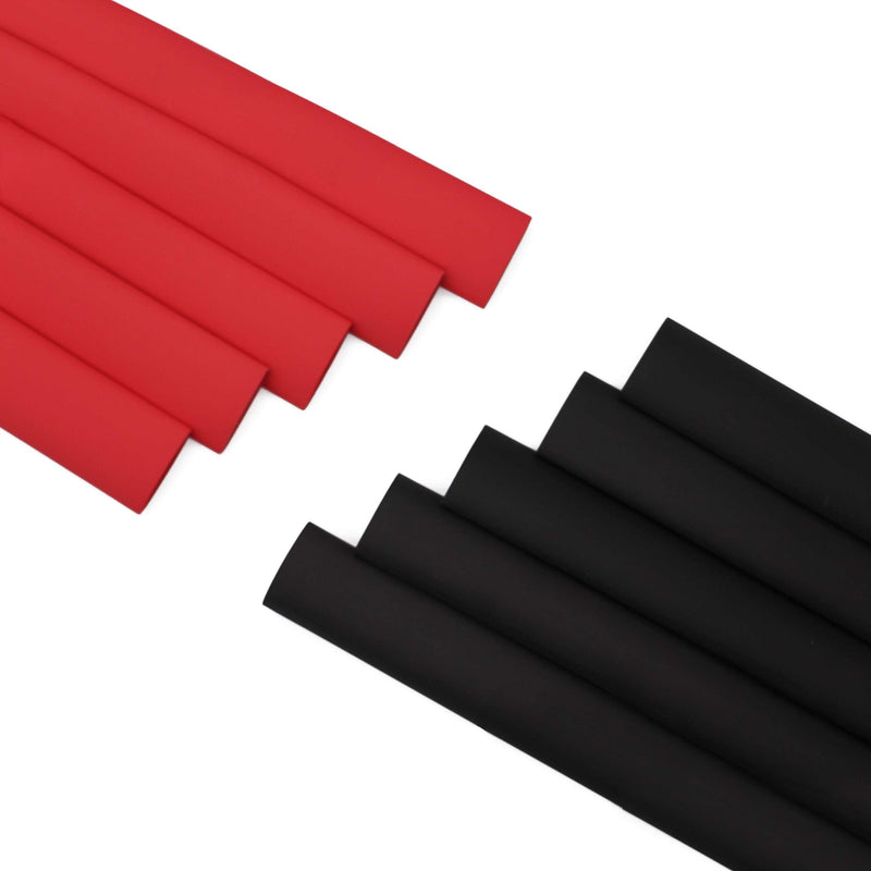 [Australia - AusPower] - 20 Ft 3/8" Black&Red Dual Wall Heat Shrink Tubing 3:1, No Wrinkle Electrical Shrink Tube for Wires,Marine Grade with Adhesive Lined Waterproof 9.5mm(3/8")-20FT Black&Red 