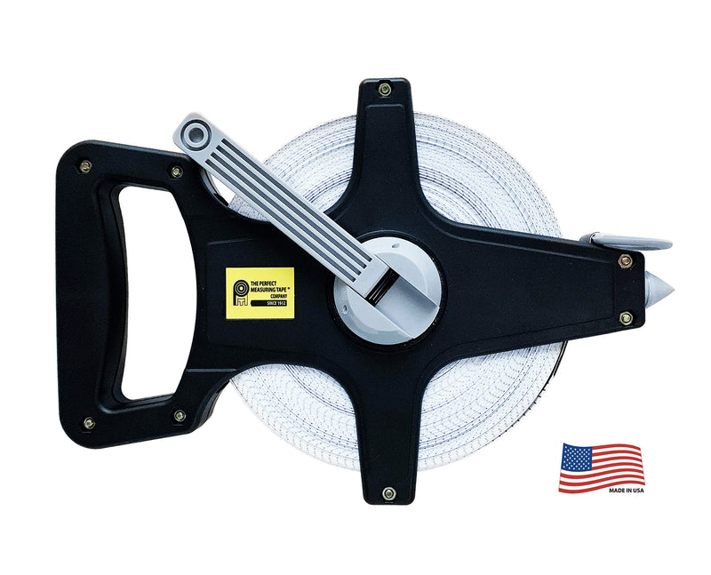 [Australia - AusPower] - The Perfect Measuring Tape Company - The Army Combat Fitness Test's Official Surveyor's Tape Measure - Locking and Rewinding - American Made - 100' (feet) / 30m (Meter) Model PMT3 