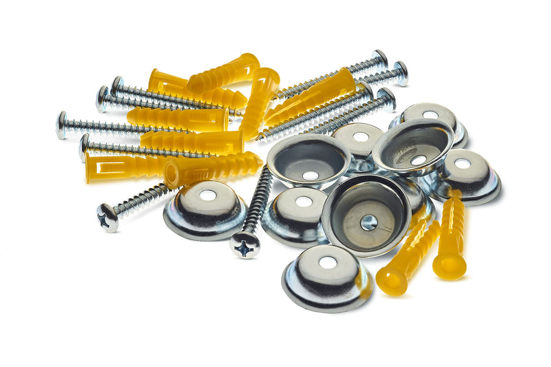 [Australia - AusPower] - Triton Products Pegboard Mounting and Spacer Kit for Wall and Garage Organization, Zinc-Plated Steel, 16 Pieces 