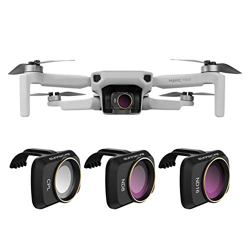 GLOBACT 3PCS Lens Filter for DJI Mini 4K/Mavic/SE/2/2 SE (CPL/ND8/ND16)