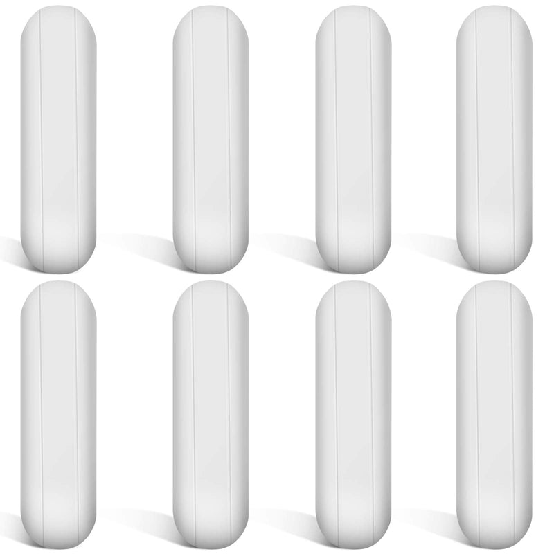[Australia - AusPower] - PTFE Magnetic Stirrer Mixer Stir Bar, White Color, Stir Rod Magnetic, Laboratory Bar, Stir Plate Bar, Stir Plate Magnet Stick (8 Pieces,30 mm/ 1.18 Inch) 8 30 mm/ 1.18 Inch 