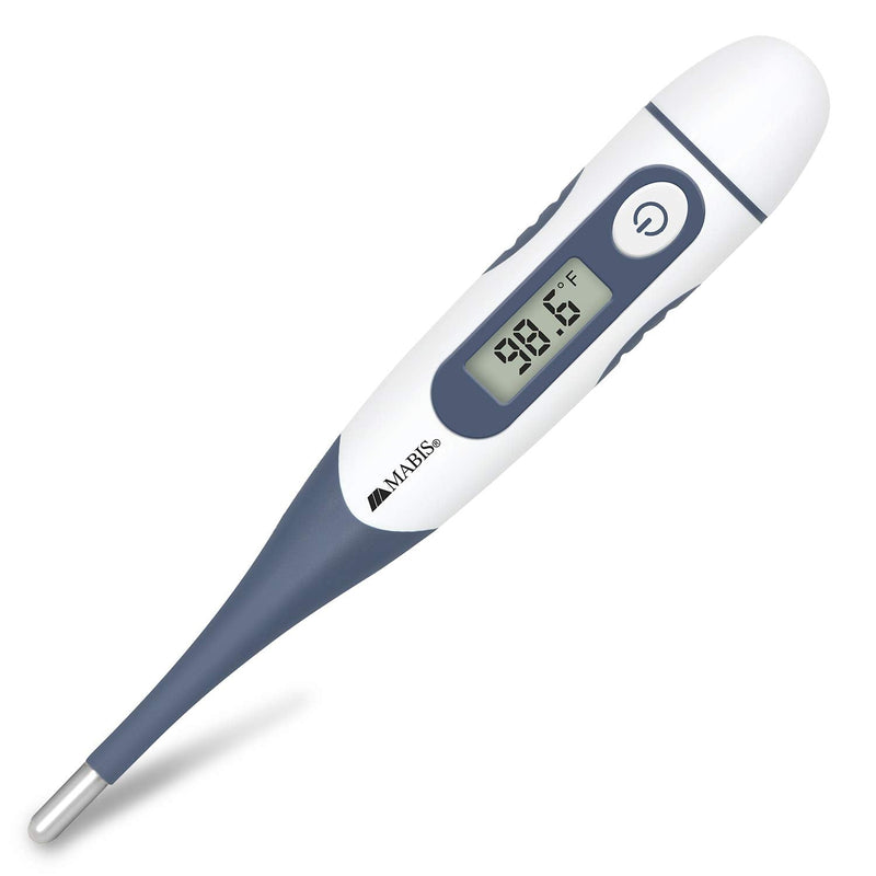 [Australia - AusPower] - MABIS Digital Thermometer for Babies, Children and Adults for Oral, Rectal or Underarm Use, Blue, 20 Sec 