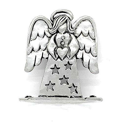 Basic Spirit Angel Pewter Standing Plaque Desk Decor Gift Box