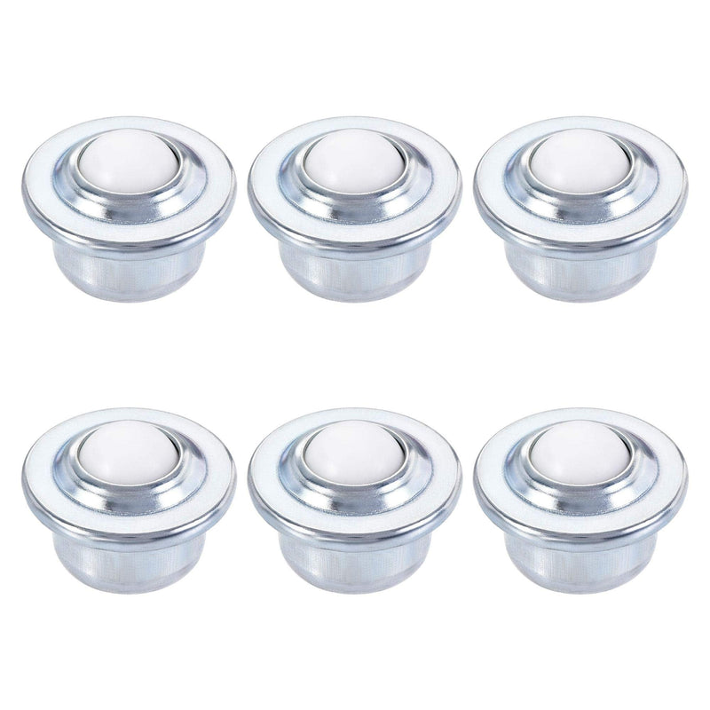 [Australia - AusPower] - uxcell Ball Transfer Bearing Unit 15mm 33Lbs Nylon Drop-in Type for Transmission Pack of 6 