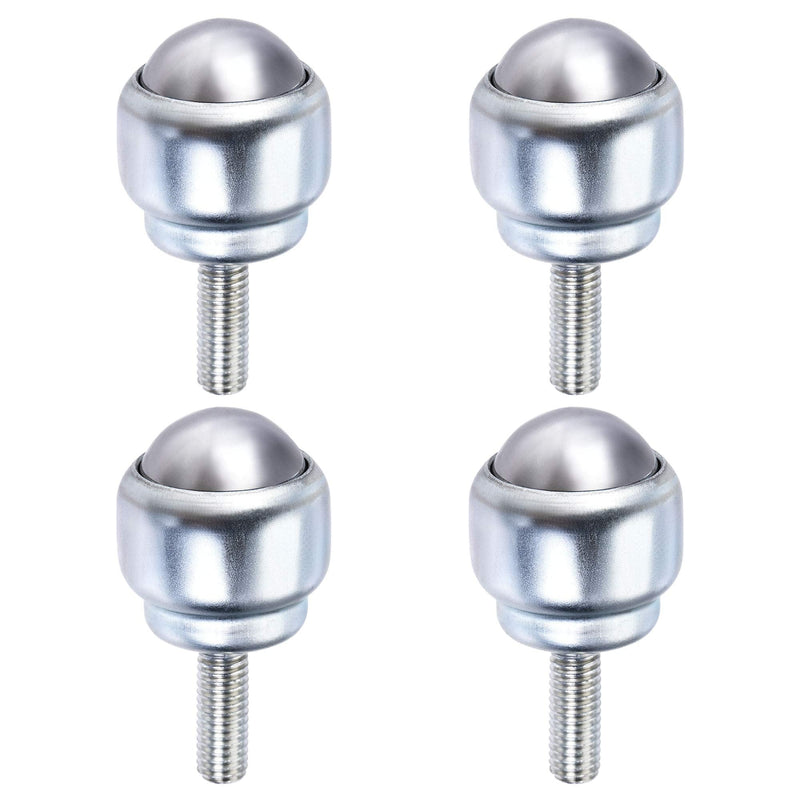 [Australia - AusPower] - uxcell Ball Transfer Bearing Unit 24mm 66Lbs Carbon Steel Bolt-Fixing Type for Transmission Pack of 4 