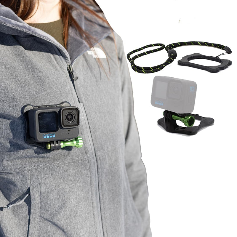 [Australia - AusPower] - SNAP Mounts – Magnetic Action Camera Chest Mount for GoPro Compatible with GoPro Hero, GoPro Max, DJI Osmo Action 