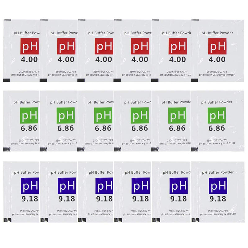 [Australia - AusPower] - DuvinDD 18 Pack pH Meter Buffer Solution Powder 6.86/4.00/9.18, pH Calibration Solution Packets for Precise PH Meter 