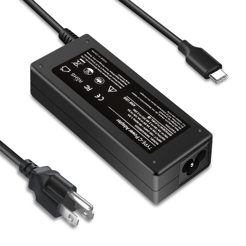 [Australia - AusPower] - 45W Type C USB C Charger Adapter for HP Chromebook X360 14-CA000 11-ae000 14-ca051wm 14-ca052wm 14-ca091wm ca061dx,11-ae051wm 11-ae001tu 11-ae027nr;12-c012dx 918337-001 844205-850 28769-001 SK90A200225 