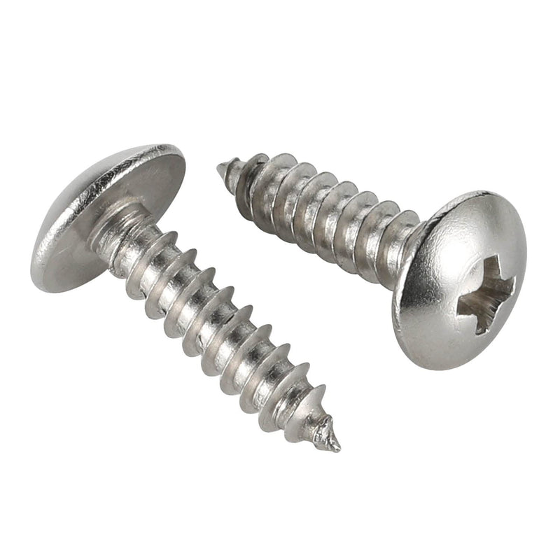 [Australia - AusPower] - #10 x 3/4" Truss Head Sheet Metal Screws Wood Screws, 304 Stainless Steel 18-8, Self Tapping, 100 PCS #10 x 3/4" 