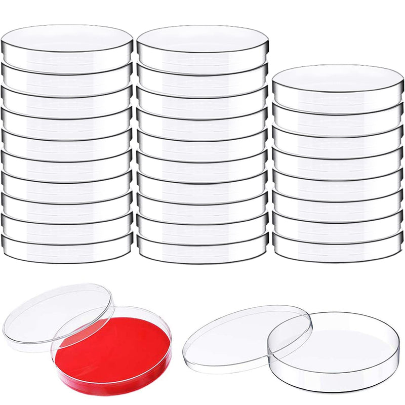 [Australia - AusPower] - 30 Pack Plastic Petri Dishes with Lids,90 x 15mm Bioresearch Sterile Petri Dish,Culture Dishes for School Science Projects,Seeding,Storage,Biological Themed Party 30pcs 90MM 