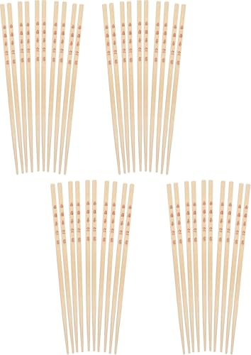 Helen’s Asian Kitchen Bamboo Chopsticks, 10.5-Inches, 10-Pair, Set of 4