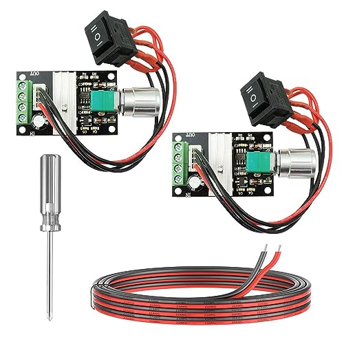 Gebildet 2pcs 1203BB 6V-28V 3A 80W DC Motor Speed Controller (PWM), Adjustable Reversible Motor Driver Speed Switch E566