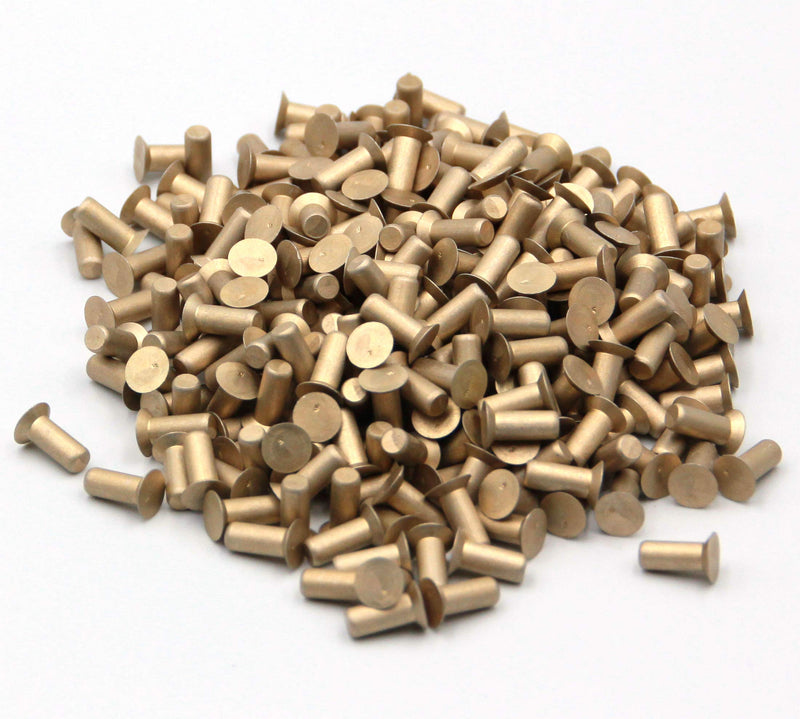 [Australia - AusPower] - 1/8" Countersunk Solid Rivets, 5/16" Long, 1/8 Lb. Pack of 240. Soft Aluminum, 100 Deg. Countersink 