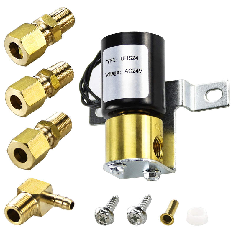 Universal Humidifier Solenoid Valve UHS24 24Vol-Compatible with Aprilaire 4040 General 990-53 and HE280 32001639-002 U147112 by TOMOON
