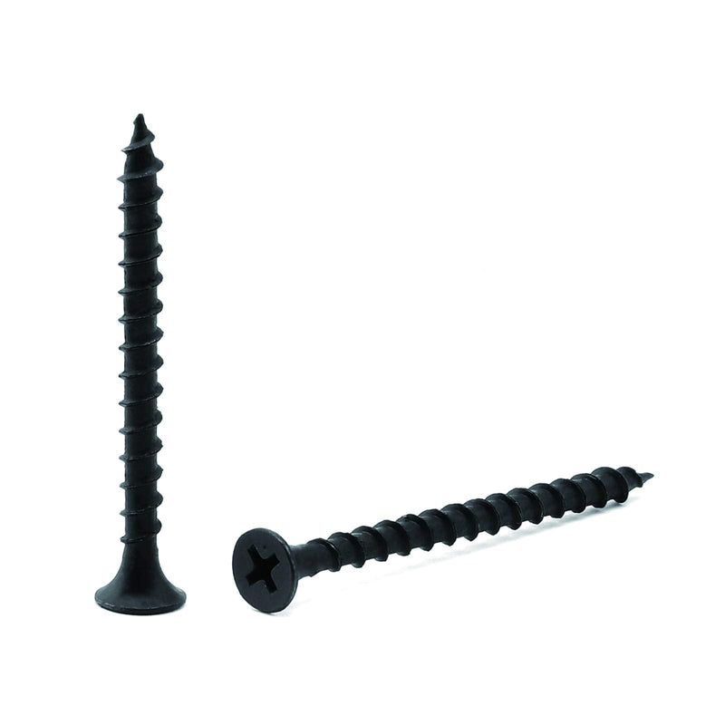 [Australia - AusPower] - #8 x 2" Wood Screw 50PCS Black Phosphate Coated Stainless Flat Truss Head Fast Self Tapping Drywall Screws by SG TZH 50 #8 x 2" 