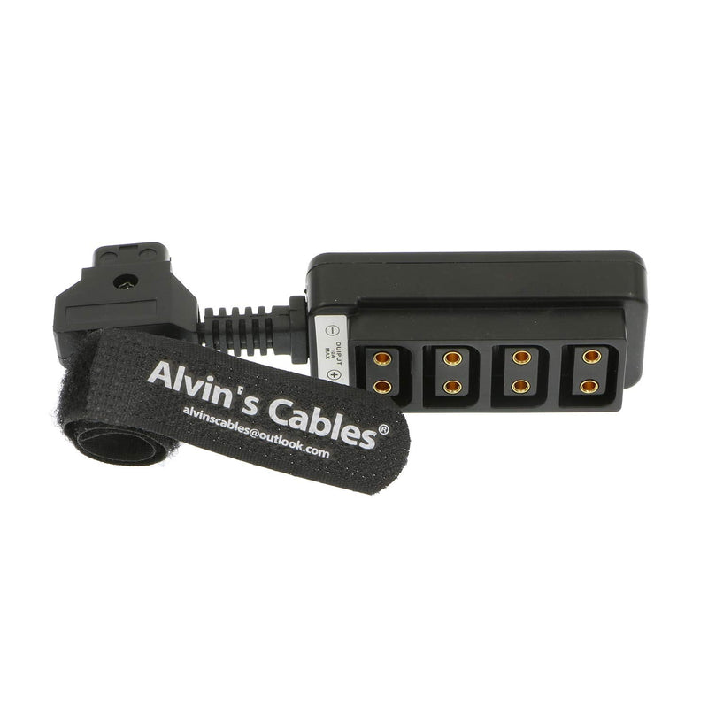 [Australia - AusPower] - Alvin's Cables D-tap Splitter Ultrashort Power Cable D-Tap Male to 4 Port Dtap Female Cord for ARRI RED Cameras TILTA Steadicam IDX Battery 1 to 4 