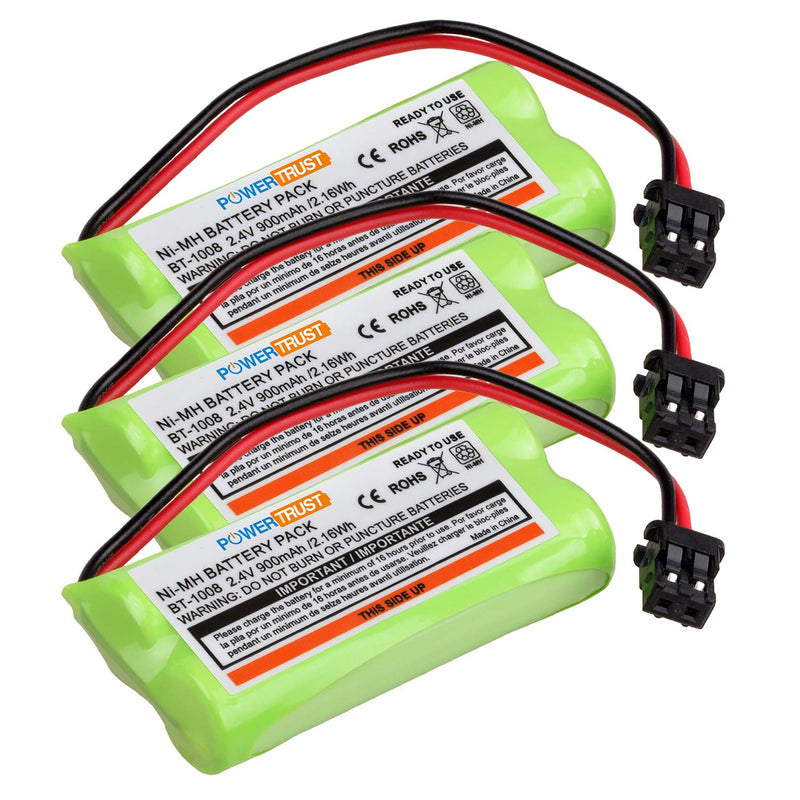 [Australia - AusPower] - PowerTrust 3Pack Ni-MH Cordless Phone Battery for Uniden BT-1008 BT-1016 BT-1021 BT-1025 BT1021 BT1025 CPH-515B 