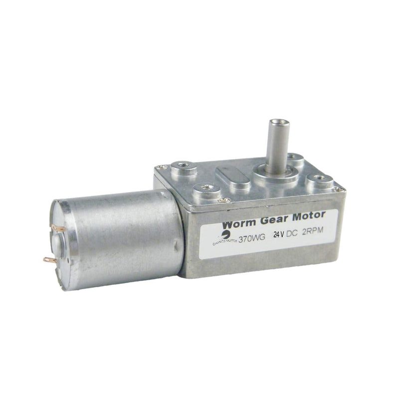[Australia - AusPower] - CHACNS 370WG DC Worm Gear Electric Motor 24V DC 2RPM High Torque Reducer for Automation Equipment 