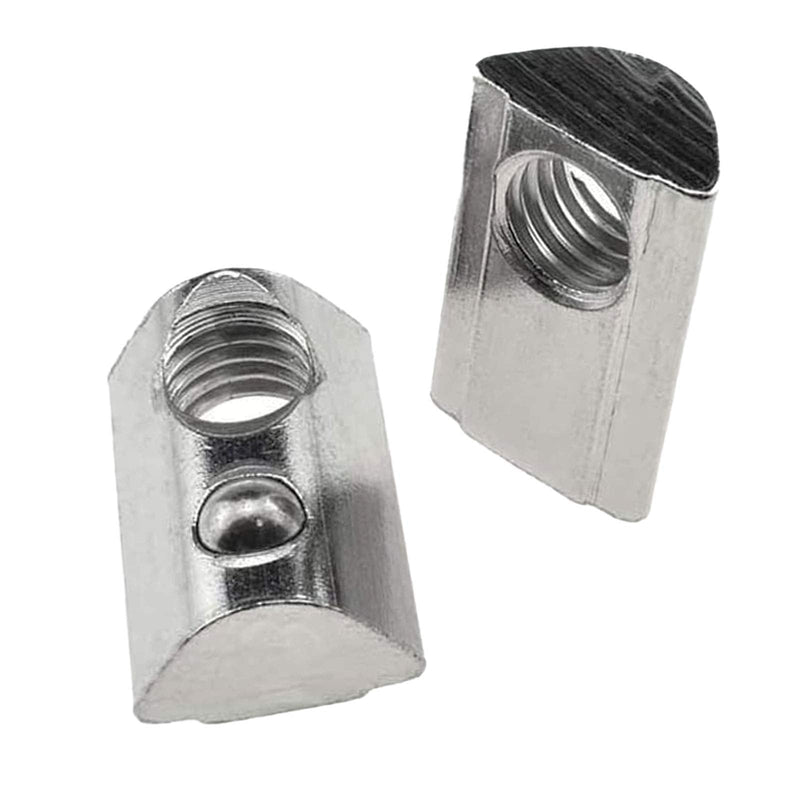 [Australia - AusPower] - 4040 Series M8 T Slot Nuts Roll-in Spring Ball Loaded Elastic Nuts Carbon Steel for 4040 Series Aluminum Extrusion Profile Rail with 8mm Slot for 3D Printer?20Pcs? 4040- M8 