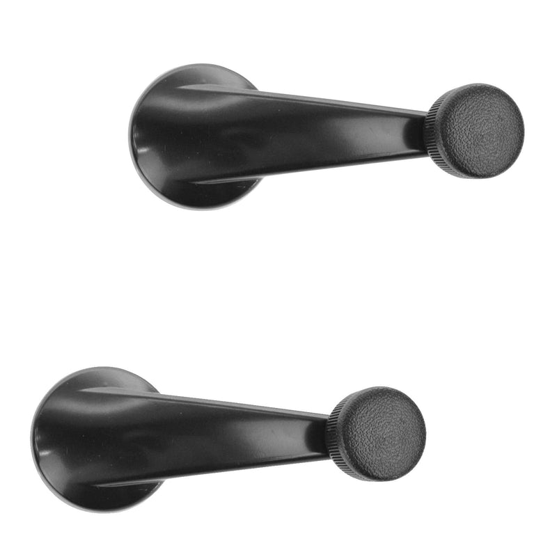[Australia - AusPower] - TRQ Manual Window Crank Handle Black Driver Passenger Pair Compatible with S10 S15 Blazer 