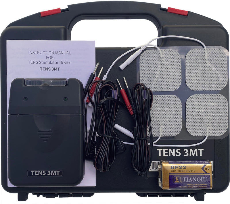 [Australia - AusPower] - Therapist’s Choice® TENS Unit Muscle Stimulator with Accessories – TENS Unit Muscle Stimulator for Back Pain Relief, TENS Machine, Neck Pain, Sciatica Pain Relief, Nerve Pain Relief 