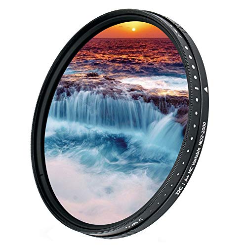 JJC 58mm ND Filter ND2-2000 VND Variable Neutral Density Adjustable Fader