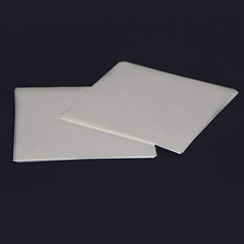 200pcs Weighing Paper Sheet Double-Sided Smooth Non-Absorbing Translucent Glossy Paper 60mm x 60mm 60x60