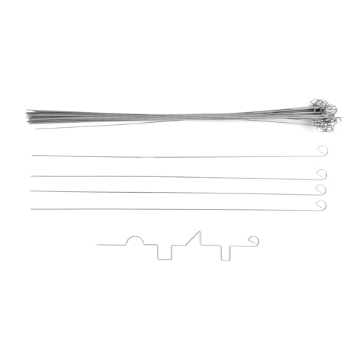 MedAT-Z 2026 | 50 x Exercise Wire, 0.7 mm Thick, in Sturdy Packaging, Wire for the Selection Process for Dentistry Studies in Austria with Original Eyelet, Manual Skills, Bending Wire