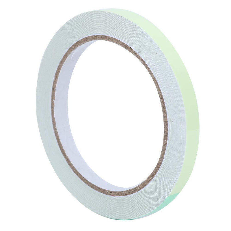 Photoluminescent Safety Tape, High Bright Glow Guidance Marker for Stairs Walls Green Adhesive Film 10mm x 10m 1 Roll