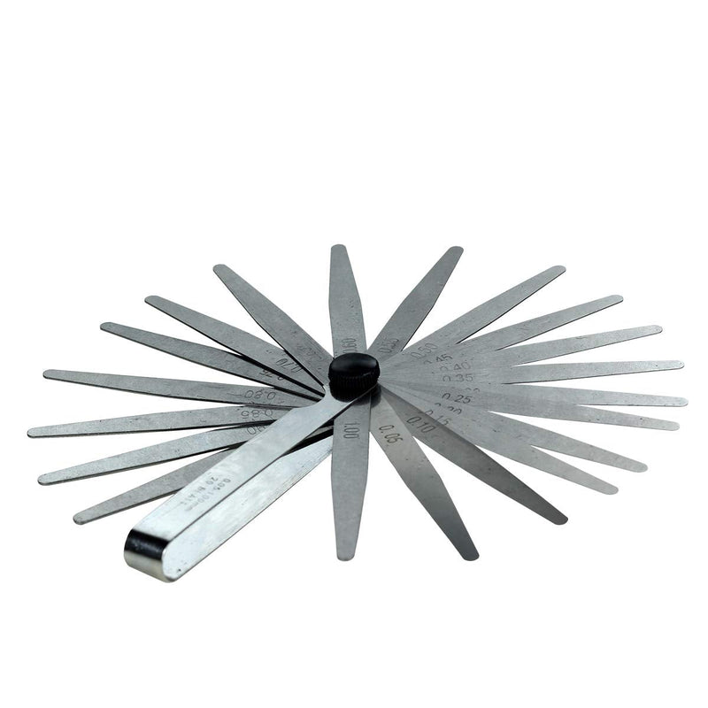 20 Sheets Feeler Gauge 0.05-1.00 mm