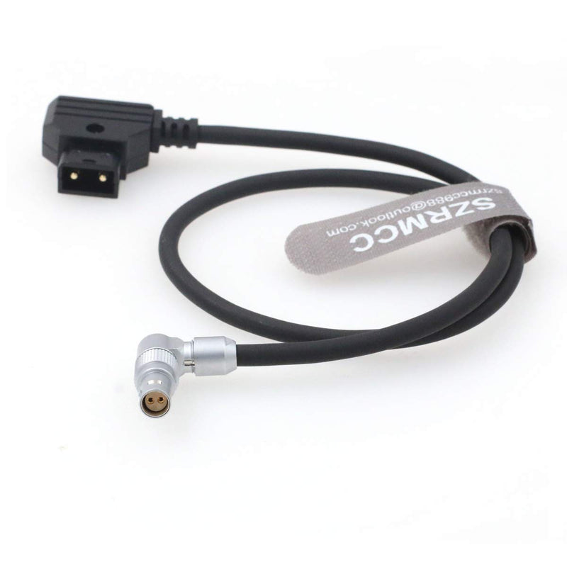 [Australia - AusPower] - SZRMCC D-tap to Rotatable Right Angle 2 Pin Female Power Cable for RED Komodo Cinema Camera 19.7inches Right Angle 2Pin 50cm 