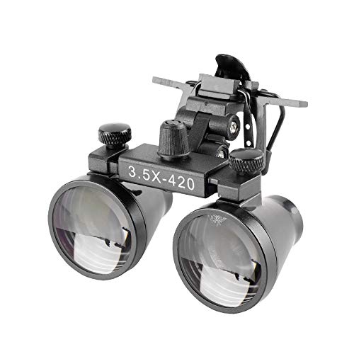 [Australia - AusPower] - Magnifying Loupes 3.5X 420mm Binocular Optical Glasses Magnifier with Metal Clip 