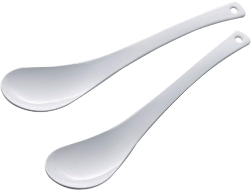 Shimomura Planning 43068 Astragalus Spoons, Set of 2, Enameled Processing, Made in Japan, Total Length: 7.1 inches (18 cm), Easy to Eat, Curry, Bowl, Soup, Dessert, Doria, Chinese Rice Bowl, Fruit, 08.) Enamel Rage Spoon, Set of 2