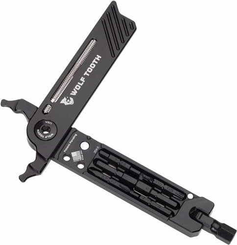 Wolf Tooth 8-Bit Pack Pliers in black with bolt, compact bicycle shop tool