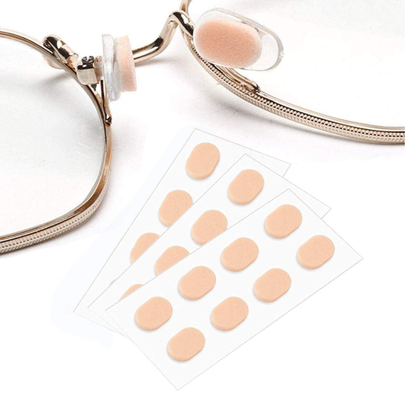 [Australia - AusPower] - Nose Pads Soft Foam Adhesive Anti-Slip Silicone Eyeglass Nose Pads Stick On for Glasses Eyeglasses Sunglasses 12 Pairs, 1.0mm, Skin Color (Skin) 