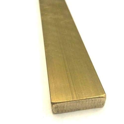 SuperDi brass flat rectangular bar stock, 1/2 x 1 x 6 inch C360-1 bar for knife making and crafts