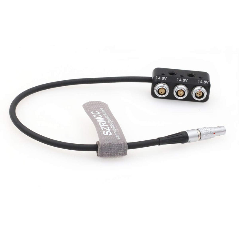 [Australia - AusPower] - SZRMCC Steadicam Zephyr 3 Pin 12V to 3 Way 2 pin Female Power Splitter for ARRI RED Sony Canon Camera Power Extension kit 