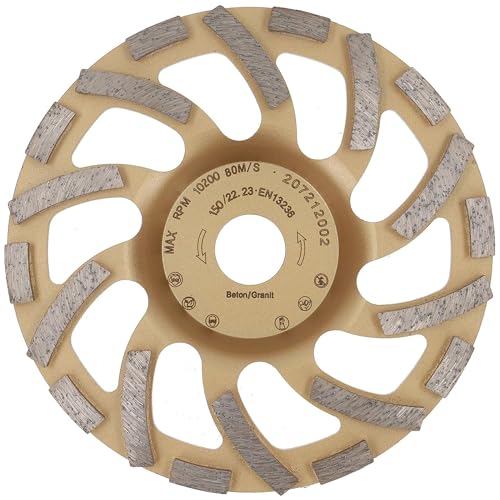 PRODIAMANT Diamond Cup Wheel 150 mm x 22.2 mm Turbo ST81 Diamond Grinding Wheel Concrete Natural Stone Professional Quality 150 / 22,23mm