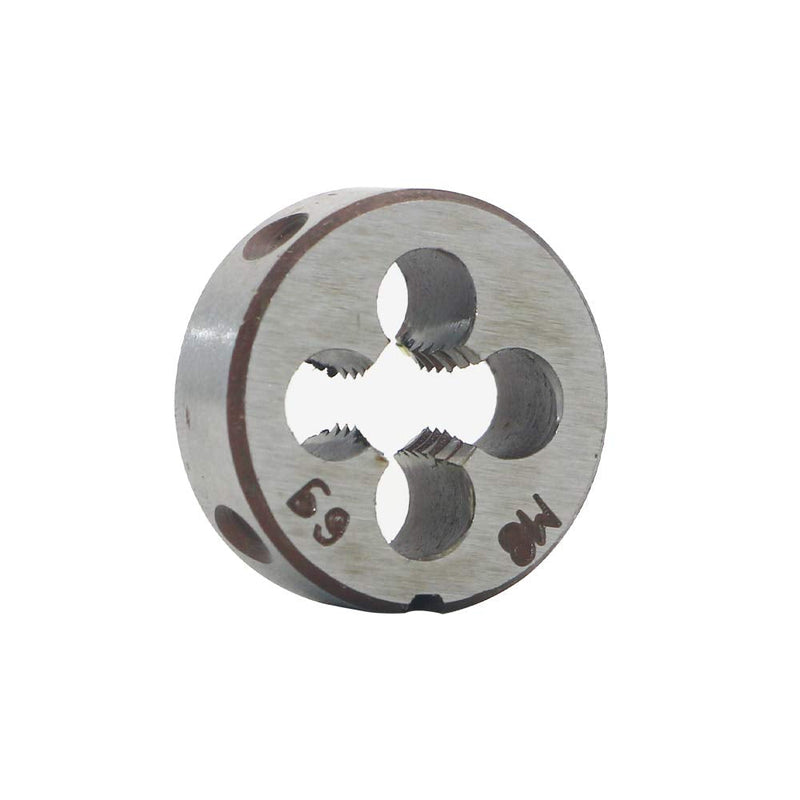 HSS 8mm X 1.25 Metric Right Hand Round Die, Machine Thread Die M8 X 1.25mm Pitch for Mold Machining, Alloy Steel, It Can Process Steel, Cast Iron, Copper And Aluminum.