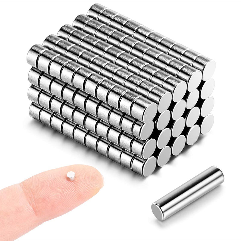[Australia - AusPower] - 200pcs 3mmx2mm Tiny Magnets - Mini Magnets Small Round Magnets for Crafts - Little Magnets for Miniatures Small Models - Come with a Storage Case 3x2mm 200pcs 