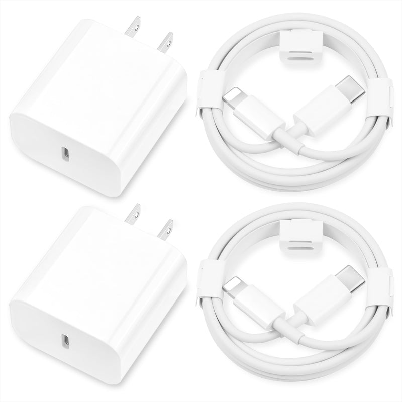 [Australia - AusPower] - i.Phone Charger Fast Charging,[MFi Certified] 2Pack 20W Type C Fast Charger Block with 6FT USB C Charger Cable Compatible for i.Phone 14/13/12/11 Pro Max/11/Xs Max/XR/X,i.Pad,AirPods Pro 