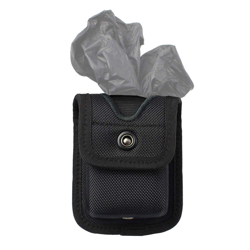 Molded Pager/Glove Pouch, Nylon Molded Latex Glove Pouch for Duty Belt,EMT Pager Holder for Most Compact pagers or Latex Gloves,Snap Closure