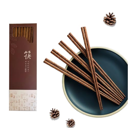 Set of 50 reusable wooden chopsticks, 9.8 inches long, by Arit Estelle, suitable for everyday dining and traditional Asian cuisine.