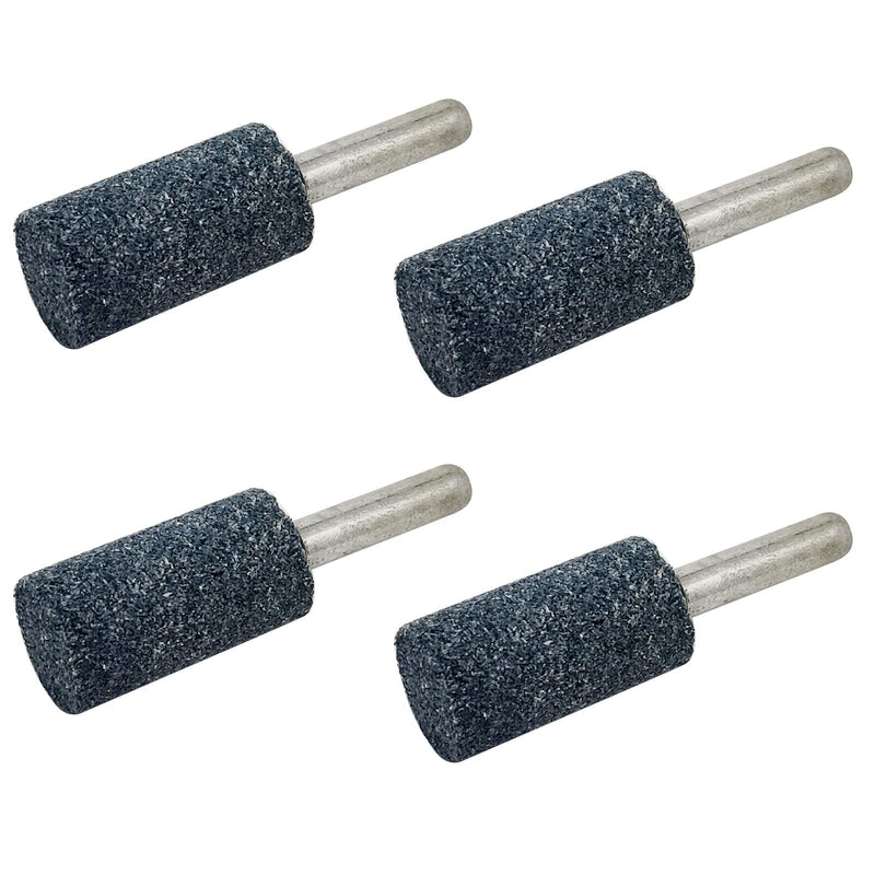 [Australia - AusPower] - 4 pcs 16mm Stone Rotary Grinding Bits with 1/4 Inch Shank, Aluminum Oxide Mounted Grinding Point for Grinding, Polishing?Deburring Ferrous Metals?4pcs 6x16 cylinder head? 6X16mm 