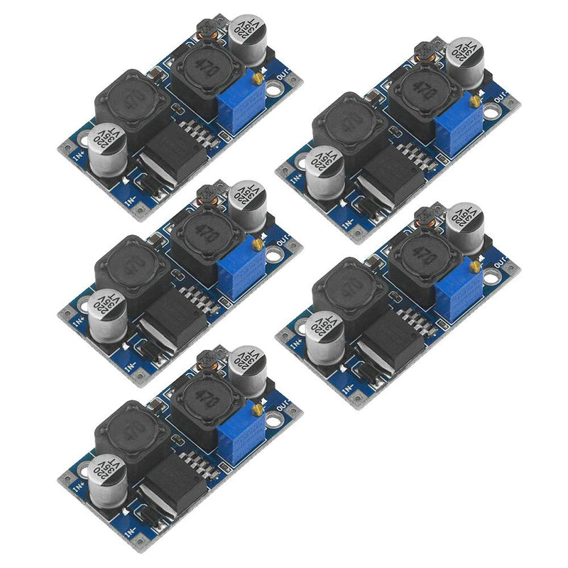 5pcs XL6009 DC-DC Buck Boost Voltage Converter Power Module 4A 400KHz Adjustable Step Down Switch Module 3.8-30V to 1.25-35V Power Supply Module for Solar Panel
