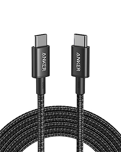Anker 100 W USB C Cable PD 3.0 Fast Charging [3 m], Black | Charging cable USB C for iPhone 17 Pro Max/16/15 series, Samsung Galaxy S24/S25, MacBook Pro/Air, iPad Pro/Air, Pixel, Switch 3 metres 1
